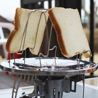 Folding Camping Toast Rack Detachable Perforated Bread Grill for Outdoor Cooking Hiking BBQ Picnic