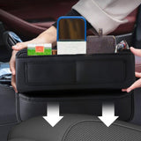 Car Seat Gap Filler PVC Leather Car Box Seat Organizer for Phones, Glasses Keys Cards