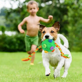 Pet Snuffle Ball with Interactive Rope Interactive Puzzle Toys Dog Chew Toys Green