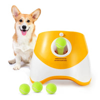 Automatic Ball Launcher Electric Interactive Ball Thrower Pet Dog Fetch Machine Orange