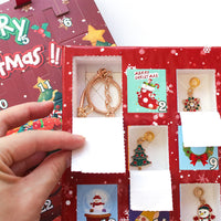 24 Days Christmas Countdown Calendar Advent Calendar Blind Box DIY Bracelet Jewelry Making Kit Style 2