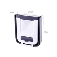 Foldable Hanging Kitchen Trash Can with Lid Garbage Can Waste Bin for Kitchen Bathroom Camping