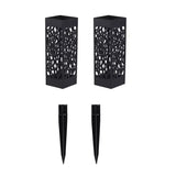 2Pcs Hollow-Out Flower Holder with Stakes Cemetery Vases for Gravestone Gravesite Garden Outdoor