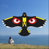 Flying Kite Shaped Bird Scarer Garden Bird Repeller for Yard House Hawk Style