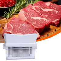 48-Blade Meat Tenderizer Stainless Steel Beef Needle Kitchen Cooking Tool White