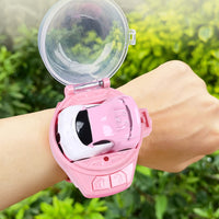 2.4GHz Remote Control Car Watch Toys Rechargeable Mini Racing Car Toy Pink