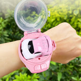 2.4GHz Remote Control Car Watch Toys Rechargeable Mini Racing Car Toy Pink