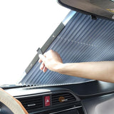 Car Retractable Curtain Front Rear Windshield Sunshade with Suction Cups