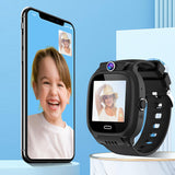 Touch Screen 4G Smart Watch Positioning Video Call Watch with Camera for Kids Black