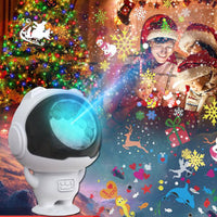 Christmas Astronaut Projector with 16 Patterns Xmas Projector for Holiday Decoration