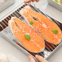 Stainless Steel Barbecue Sheet with Cooling Rack Baking Pan Cookie Sheet for Frige Storage