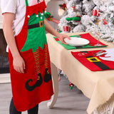 Christmas Apron Kitchen Cooking Apron Sleeveless Apron Baking Apron Gardening Apron Style 3