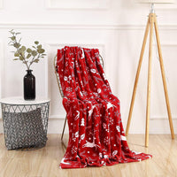 Christmas Prints Blanket Soft Throw Blanket Sofa Blanket All Year Round Home Decor Style 1