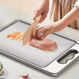 Double Sided Cutting Board Stainless Steel Chopping Board for Kitchen Style 2