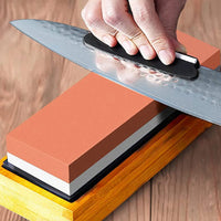 2Pcs Set Whetstone Knife Sharpening Stone 400/1000 and 3000/8000 Water Wet Stone Set