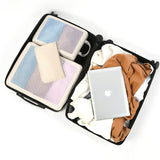 7Pcs Compression Packing Cubes Travel Bags Clothing Containers for Suitcase Packing Beige