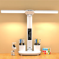 Dual Head LED Desk Lamp Touch Dimmable Table Light for Bedside Study Reading