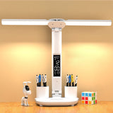 Dual Head LED Desk Lamp Touch Dimmable Table Light for Bedside Study Reading