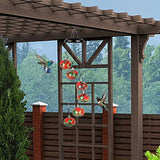 Charming Wind Chimes Hummingbird Feeder for Outdoors Garden Hanging Decor Style 2