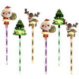 Christmas Outdoor Pathway Lights LED Yard Decorative Stakes lights Garden Decoration Style 1