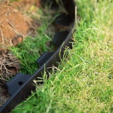 5M Flexible Lawn Edging Outdoor Garden Edging Border with Securing Pegs