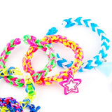 Loom Bands Kit Colorful Loom Bracelet DIY Rubber Band Bracelet Making Kit with Storage Box