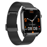 Smart Watch Bluetooth Call Heart Rate Monitor Fitness Activity Tracker for Android iOS Phone Black Steel Style