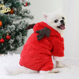 Christmas Reindeer Clothes for Pet Dog Thermal Sweatshirt Xmas Decoration