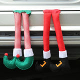 2Pcs Christmas Santa Legs Ornament Decorations Christmas Tree Hanging Pendants Xmas Vehicle Trunk Decor