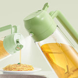 2 in 1 Oil Dispenser and Oil Sprayer 470ML Oil Dispenser Bottle for Kitchen Cooking Green