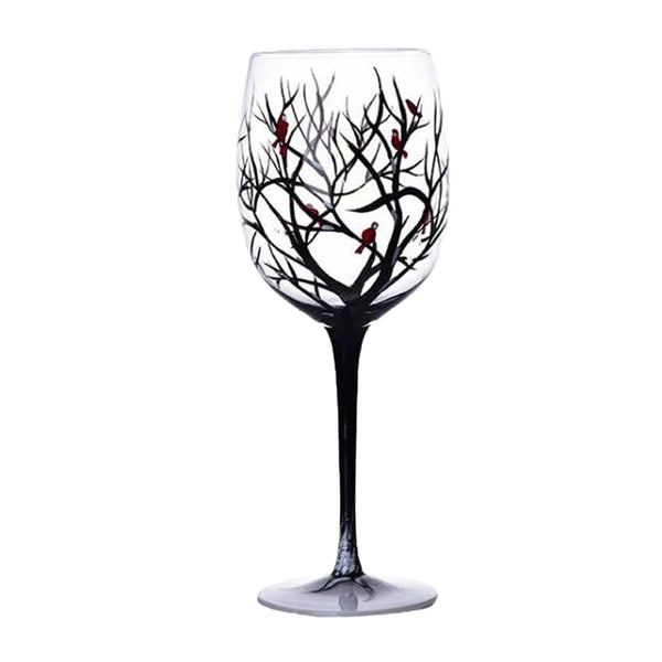 450ml Season Tree Wine Glass Cup Goblet Champagne Cup Home Decor Holiday Party Supplies Winter