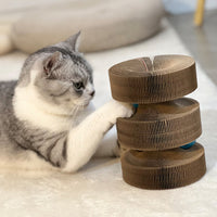 Magic Organ Foldable Cat Scratch Board Interactive Toys with Bells Style 2