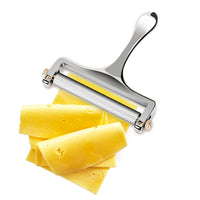 Adjustable Thickness Cheese Slicer with 2 Replacement Stainless Steel Cutting Wires