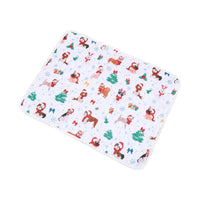 Christmas Washable Reusable Pet Dog Training Pads Pee Mat Absorbent Cushion Bed Style 4