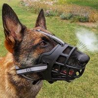 Reflective Adjustable Pet Dog Muzzle No Bite Basket Muzzle Cage Mouth Mesh Cover