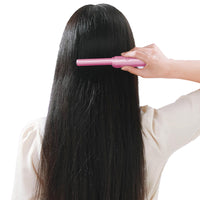 Portable Hair Straightener Comb Rechargeable Mini Hair Straightener Pink