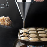 Multi-Caliber Pancake Batter Dispenser Funnel Cake Dispenser with Stand