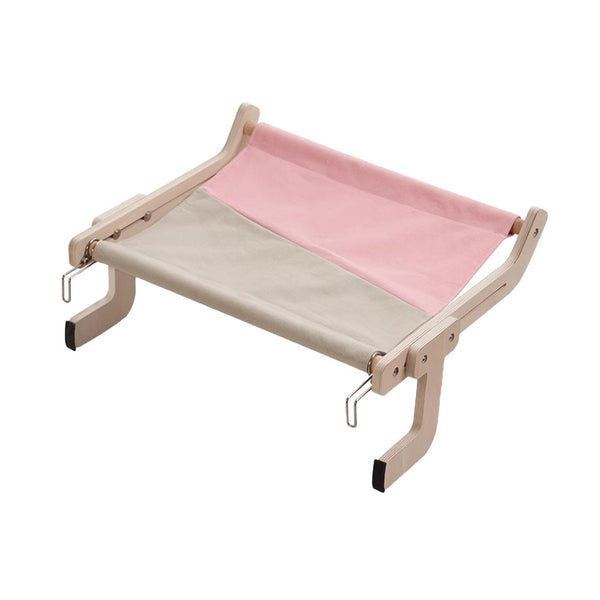 Hanging Bed Hammock Resting Seat Bed Cat Hammock Lounge for Indoor Cats Pink