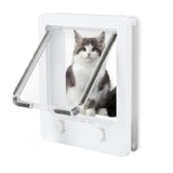 4-Way Safe Lockable  Pet Screen Door Small Dog Cat Flap Pet Door