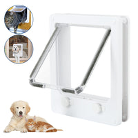 4-Way Safe Lockable  Pet Screen Door Small Dog Cat Flap Pet Door