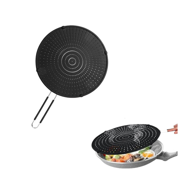 Silicone Splatter Screen for Frying Pan Heat-Resistant Splatter Guards for Frying Kitchen Cooking Tool