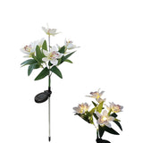 Solar 7-Head Orchid Lights Outdoor Garden Decorative Light White