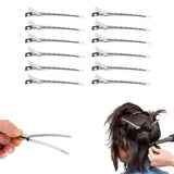 12Pcs Set Hair Sectioning Clips Metal Strong Grip Barber Styling Tool Hairdressing