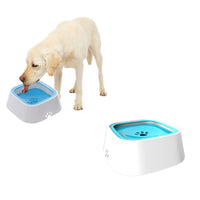 1.5L Pet Dog Water Bowl No Spill Dog Water Bowl Slow Water Feeder Blue