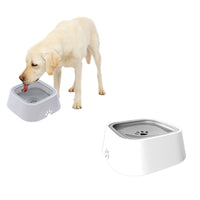 1.5L Pet Dog Water Bowl No Spill Dog Water Bowl Slow Water Feeder Gray