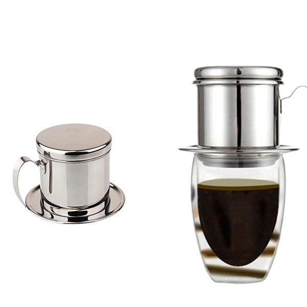 Stainless Steel Coffee Maker Pot Vietnamese Coffee Drip Single Cup Coffee Drip Brewer