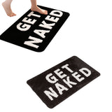 Anti Slip Flocking Floor Mat Bathroom Entry Doormat Home Decor Black