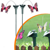 2Pcs Solar/Battery Powered Butterfly Garden Yard Ornament Decor