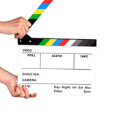 Clapperboard Clapper Board TV Movie Slate Board White