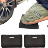 2Pcs Portable EVA Garden Kneeling Pad Protective Knee Cushion with Handle for Work Bath Yoga Black